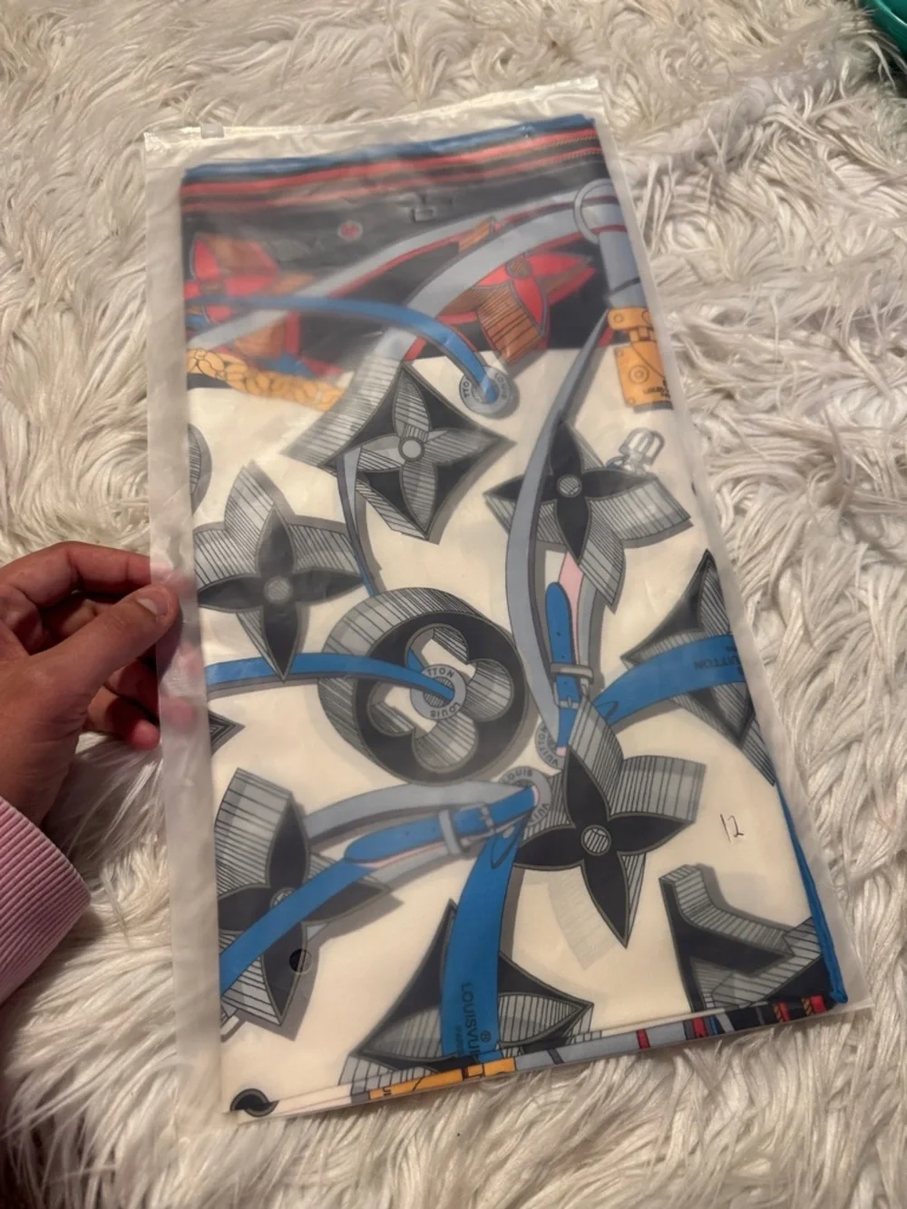 LOUIS VUlTTON monogram silky scarf 35x35 NWT custom made design‼️LAST ONE LEFT